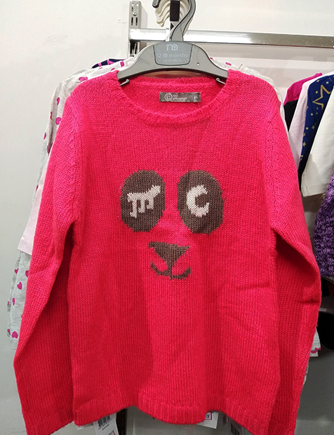 Girls Red Sweater