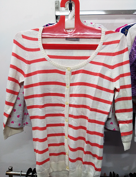 Women Stripe Pattern Sweater